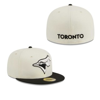 Toronto Blue Jays Stone Black Chrome 59FIFTY Fitted Hat
