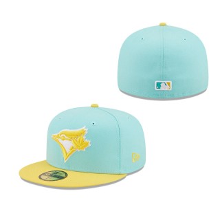 Men's Toronto Blue Jays Turquoise Yellow Spring Color Pack Two-Tone 59FIFTY Fitted Hat