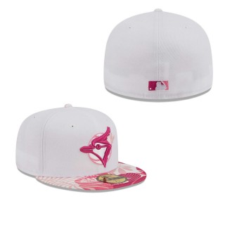 Toronto Blue Jays White Pink Flamingo 59FIFTY Fitted Hat