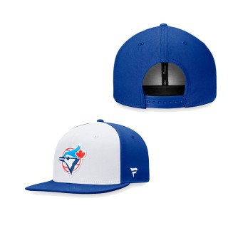 Men's Toronto Blue Jays White Royal 1992 World Series Patch Snapback Hat