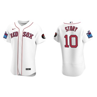 Trevor Story Boston Red Sox White 2022 Little League Classic Home Authentic Jersey