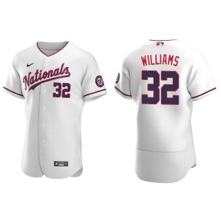 Trevor Williams Men's Washington Nationals Nike White Alternate Authentic Jersey