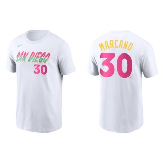 Tucupita Marcano San Diego Padres White 2022 City Connect Name & Number T-Shirt