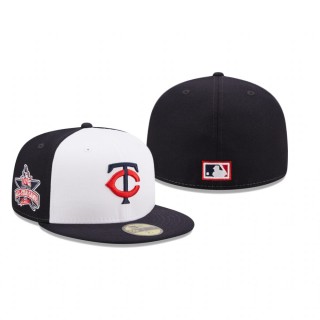 Twins White Navy 1985 MLB All-Star Game 59FIFTY Fitted Hat