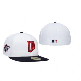 Minnesota Twins White Navy 1987 World Series Two-Tone Hat