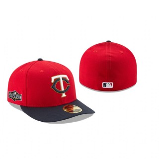 Twins Red Navy 2020 Postseason Alternate Low Profile 59FIFTY Hat