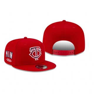Minnesota Twins Red 4th of July 9FIFTY Adjustable Hat