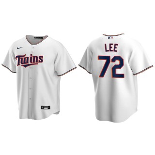 Youth Brooks Lee Twins White Replica Home Jersey
