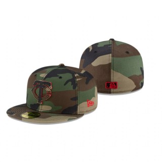 Twins Green Forest Pop 59Fifty Fitted Hat