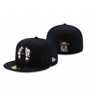 Twins Logo Elements Navy 59FIFTY Fitted Cap