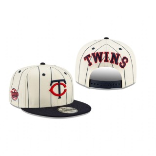 Minnesota Twins White Pinstripe 9FIFTY Snapback Hat
