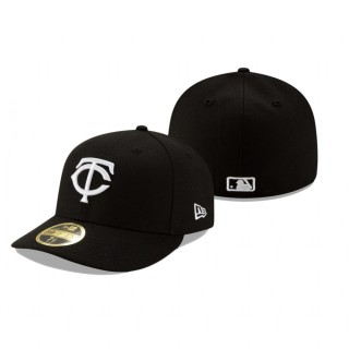 Twins Black Team Low Profile 59FIFTY Fitted Hat