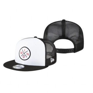 Minnesota Twins White Black Vert 2.0 9FIFTY Trucker Snapback Hat