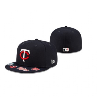 Twins Navy Visor Hit 59Fifty Fitted Hat