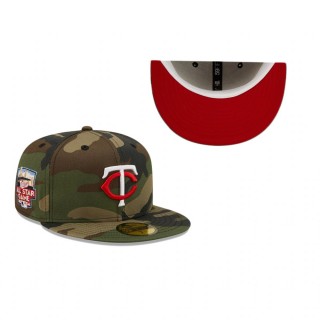Minnesota Twins Camo Woodland Undervisor 2014 MLB All-Star Game Patch 59FIFTY Hat
