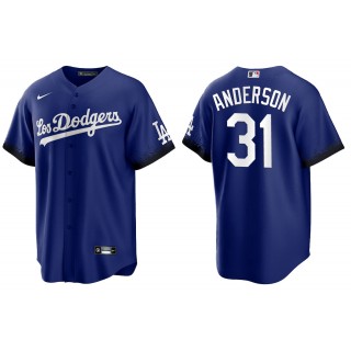Men's Los Angeles Dodgers Tyler Anderson Royal City Connect Replica Jersey