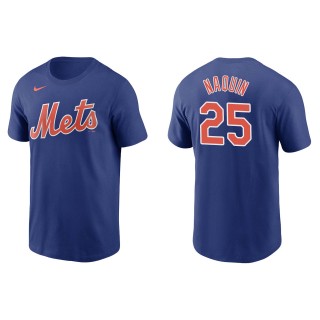 Men's New York Mets Tyler Naquin Royal Name & Number T-Shirt