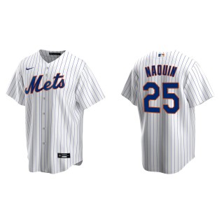 Men's New York Mets Tyler Naquin White Replica Home Jersey