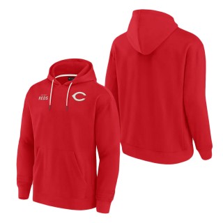Unisex Cincinnati Reds Fanatics Signature Red Super Soft Pullover Hoodie