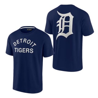 Unisex Detroit Tigers Navy Super Soft T-Shirt