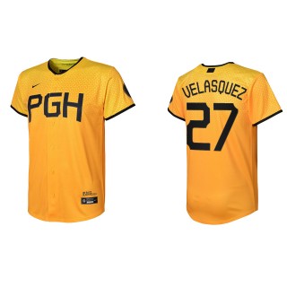 Vince Velasquez Youth Pittsburgh Pirates Gold City Connect Jersey