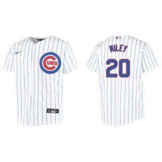 Youth Chicago Cubs Wade Miley White Replica Home Jersey