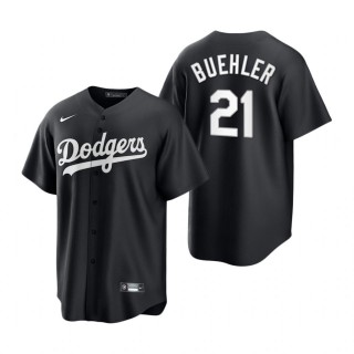 Walker Buehler Dodgers Nike Black White Replica Jersey