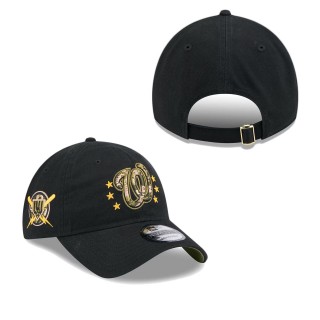 Washington Nationals Black 2024 Armed Forces Day 9TWENTY Adjustable Hat