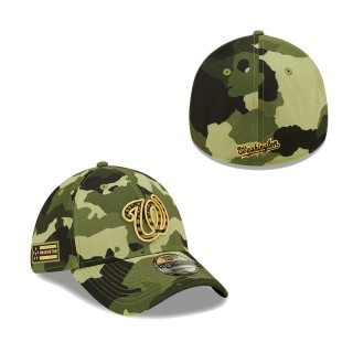 Washington Nationals New Era Camo 2022 Armed Forces Day 39THIRTY Flex Hat