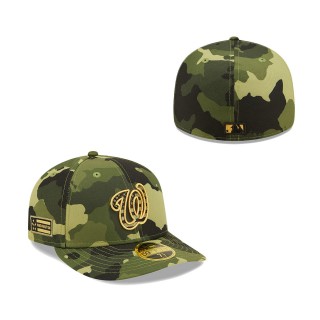 Washington Nationals New Era Camo 2022 Armed Forces Day Low Profile 59FIFTY Hat