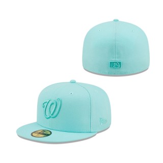 Washington Nationals Icon Color Pack 59FIFTY Fitted Hat Turquoise
