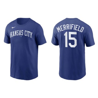 Whit Merrifield Kansas City Royals Royal Team Wordmark T-Shirt