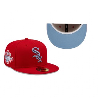 Chicago White Sox Scarlet 2003 MLB All-Star Game Blue Undervisor 59FIFTY Hat