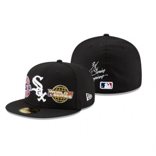 White Sox Black 3x World Series Champions Hat