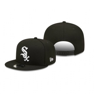 Chicago White Sox Black Banner Patch 9FIFTY Snapback Hat