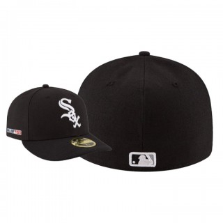 Men's Chicago White Sox Black MLB 150th Anniversary Patch Low Profile 59FIFTY Fitted Hat