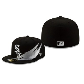 White Sox Black Brush 59FIFTY Fitted Hat