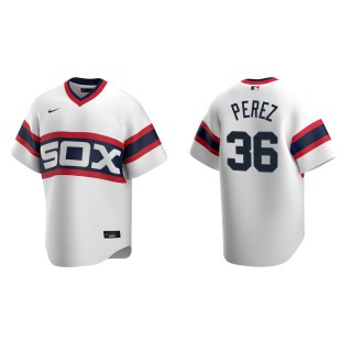 Carlos Perez White Sox White Cooperstown Collection Home Jersey