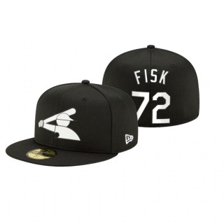 White Sox Carlton Fisk Black 2021 Clubhouse Hat