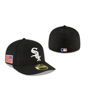 White Sox Black Crystals From Swarovski Flag Low Profile 59Fifty Hat