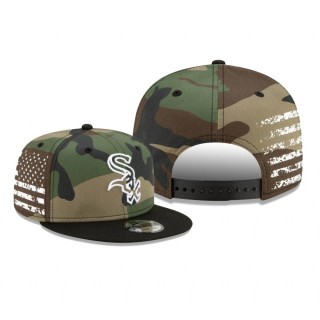 Chicago White Sox Camo Flag Fade 9FIFTY Snapback Hat