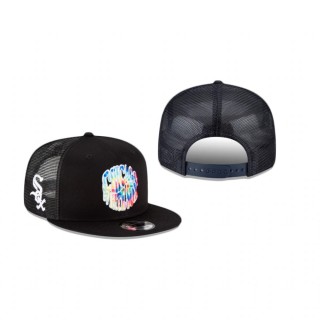 Chicago White Sox Black Groovy 9FIFTY Snapback Hat