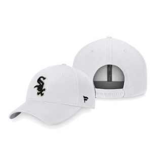 Chicago White Sox White Iconic Snapback Hat