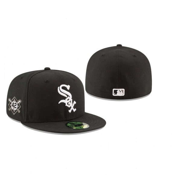 White Sox Black Jackie Robinson Day 59FIFTY Fitted Hat
