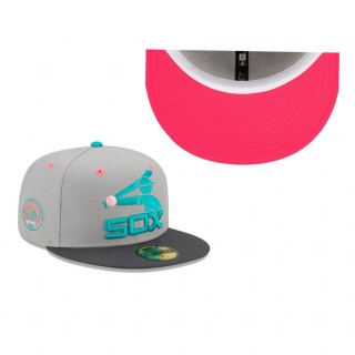 White Sox Gray Pink Under Visor 59FIFTY Hat