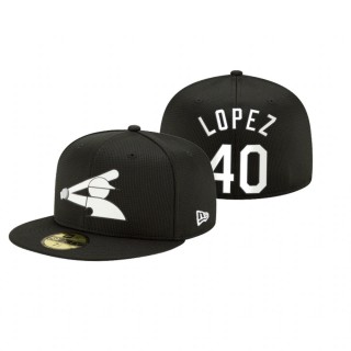 White Sox Reynaldo Lopez Black 2021 Clubhouse Hat