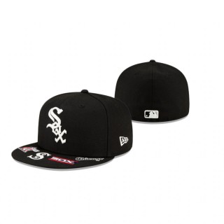 White Sox Black Visor Hit 59Fifty Fitted Hat