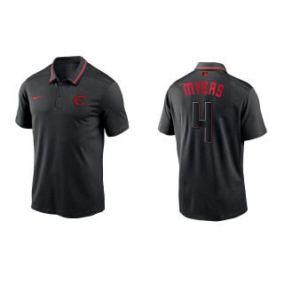 Wil Myers Cincinnati Reds Black 2023 City Connect Knit Polo