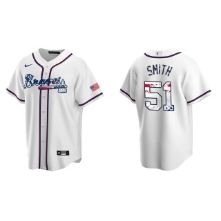 Will Smith Atlanta Braves White 2022 4th of July Independence Day Home Replica Jersey