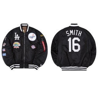 Men's Los Angeles Dodgers Will Smith Black Alpha Industries Jacket